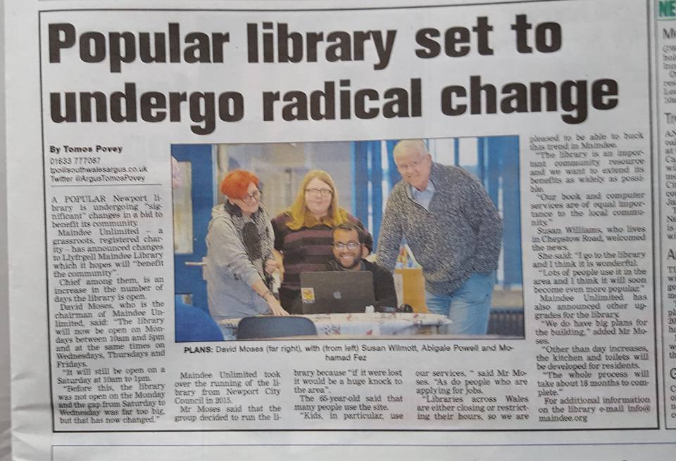 South Wales Argus 06/12/16 - Radical Change South Wales Argus 06/12/16 - Radical Change