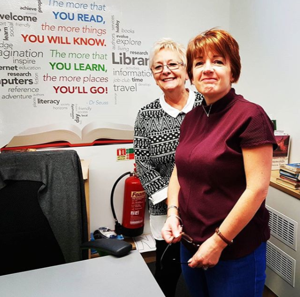 Julie and Julie at Ebbw Vale Library