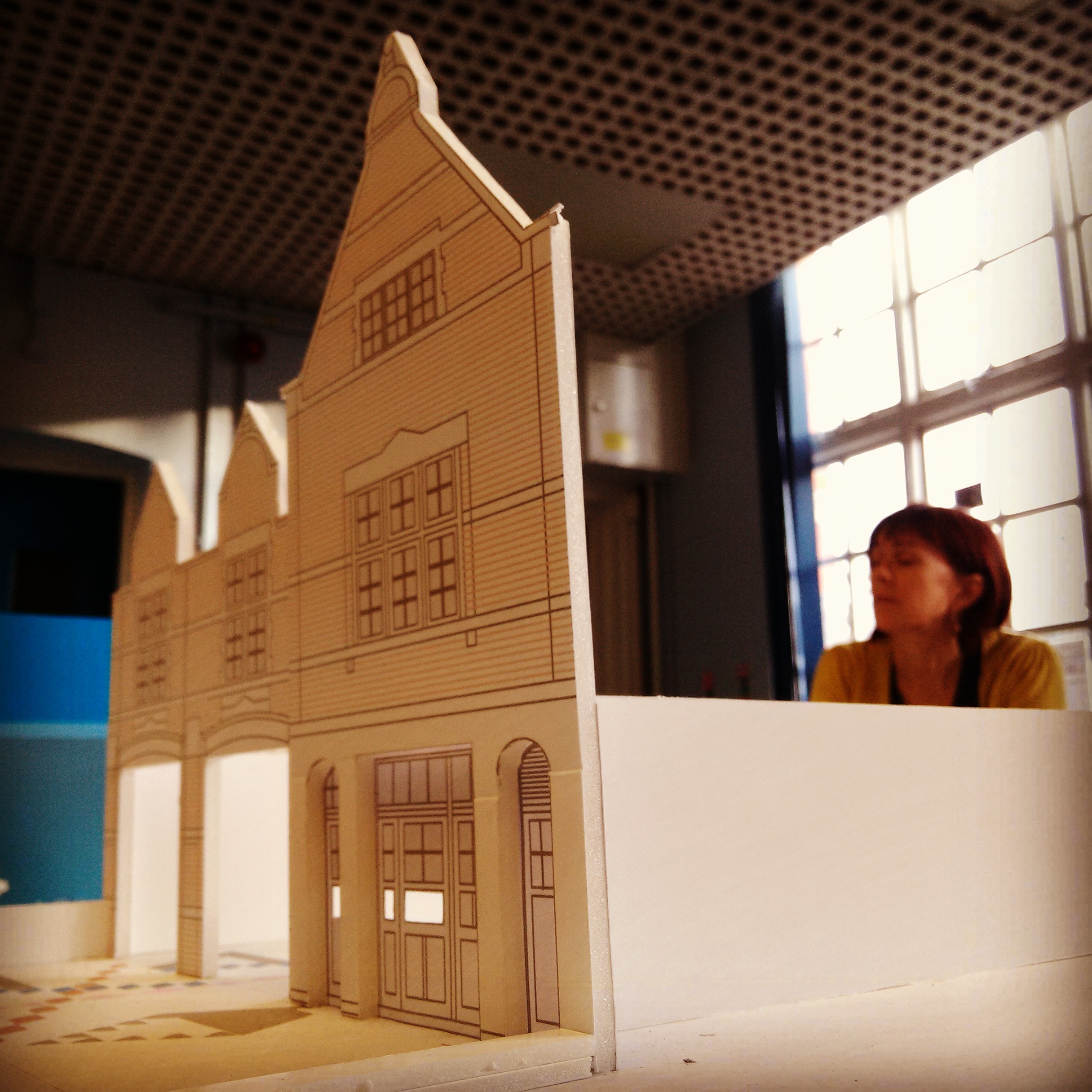 Huw Meredydd Owen's model of Maindee Library
