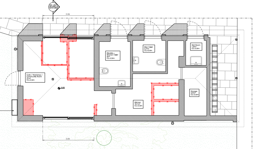 Layout within toilets