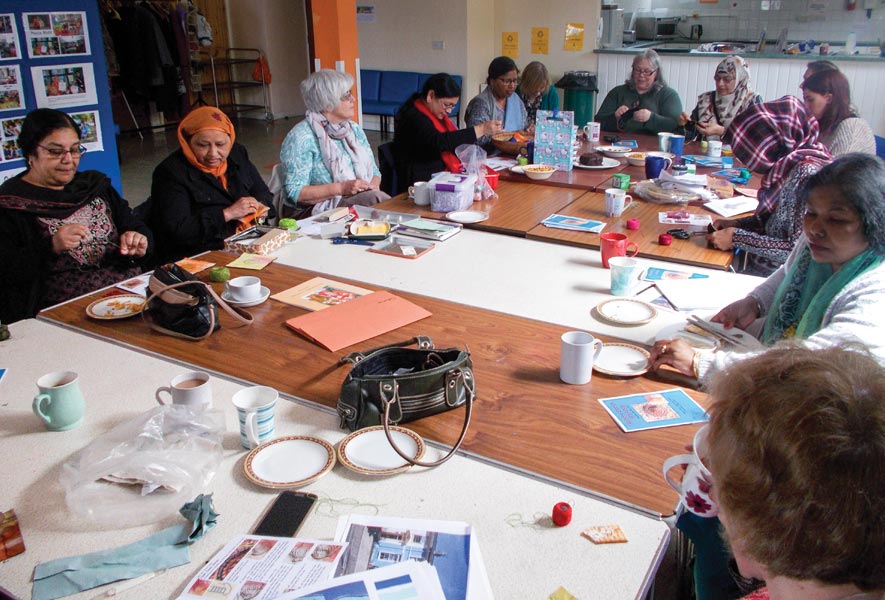sewing workshop at Community House