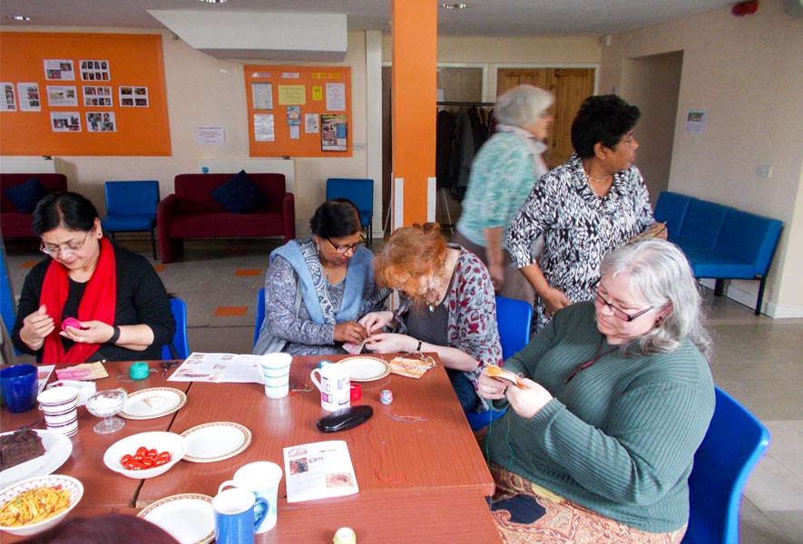 sewing workshop at Community House